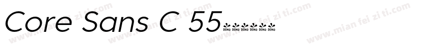 Core Sans C 55字体转换